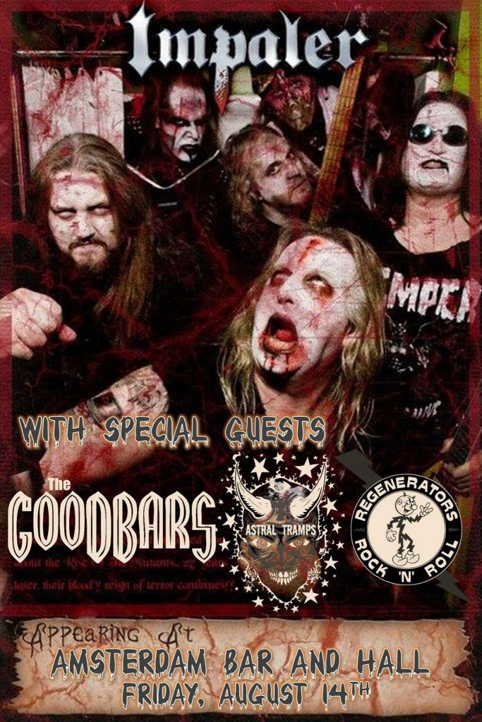 Impaler, The GooDBarS, Astral Tramp, The Regenerators – Amsterdam Bar